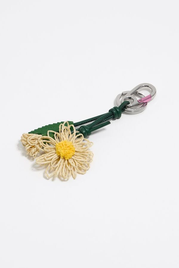 Bimba & Lola Sleutelhanger Van Raffia Papier Bloemen