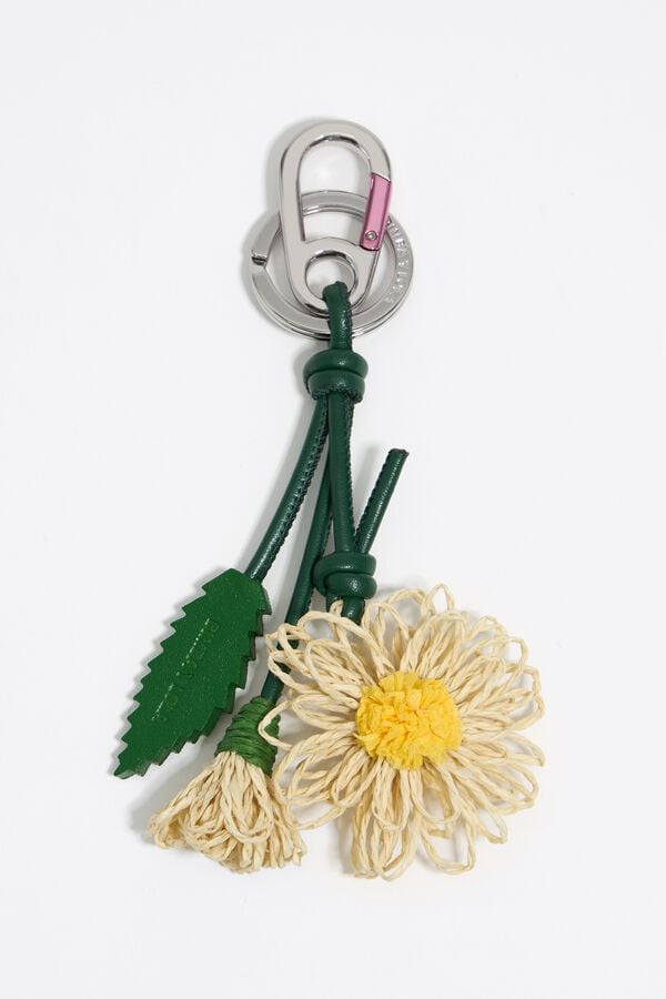 Bimba & Lola Sleutelhanger Van Raffia Papier Bloemen