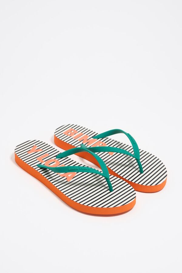 Bimba & Lola Slipper Flip-flop Strepen