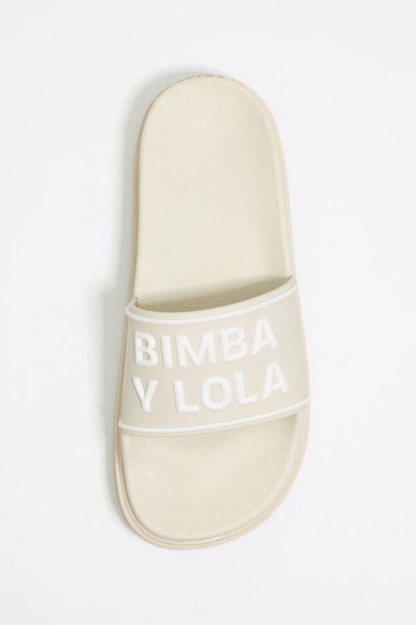 bimba & lola Slippers plateauzool beige