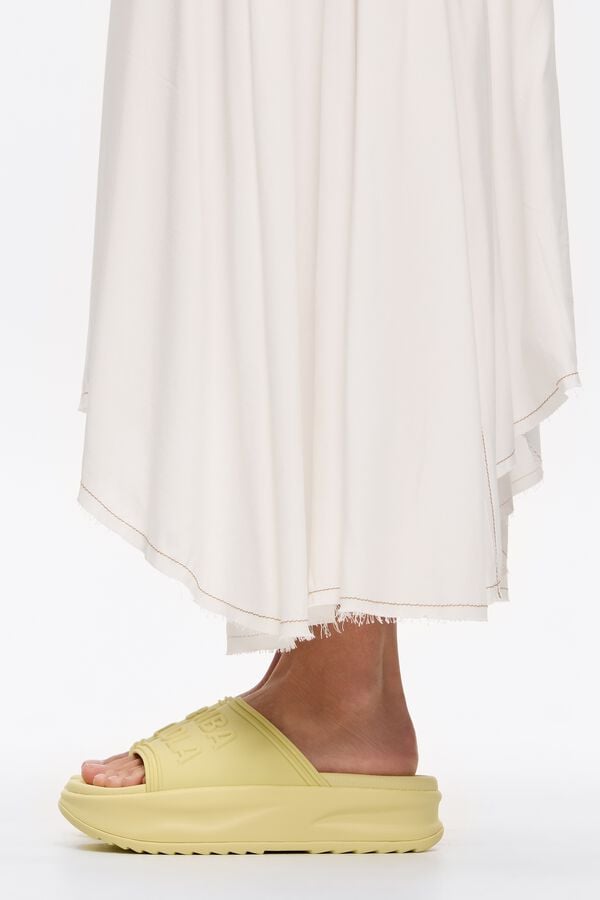 Bimba & Lola Slippers Plateauzool Geel