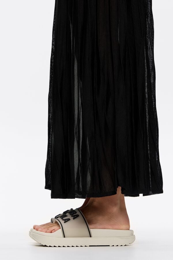 Bimba & Lola Slippers Plateauzool Wit