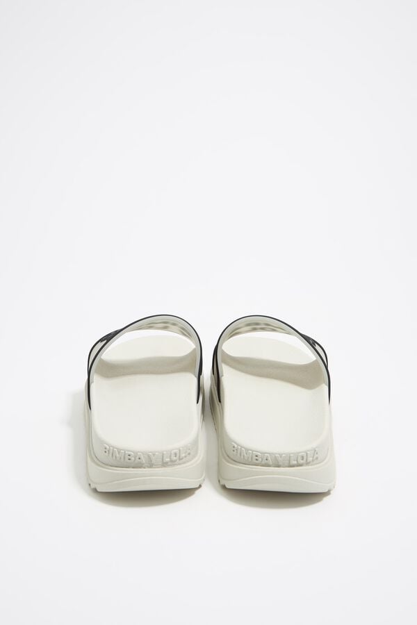 Bimba & Lola Slippers Plateauzool Wit