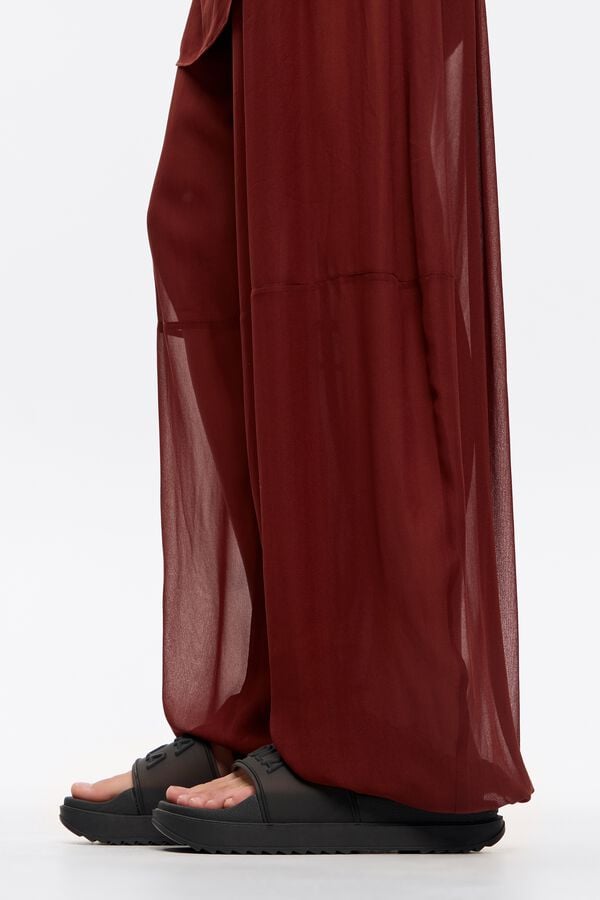 Bimba & Lola Slippers Plateauzool Zwart