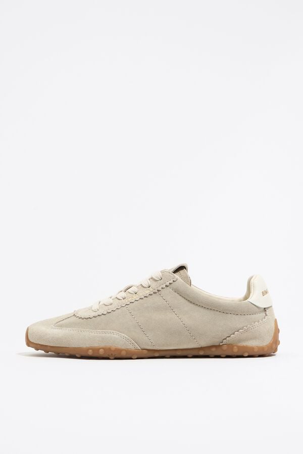 bimba & lola Sneaker splitleer 13 29 beige