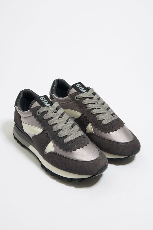 Bimba & Lola Sneakers Technisch 13 19 Donkerzilver