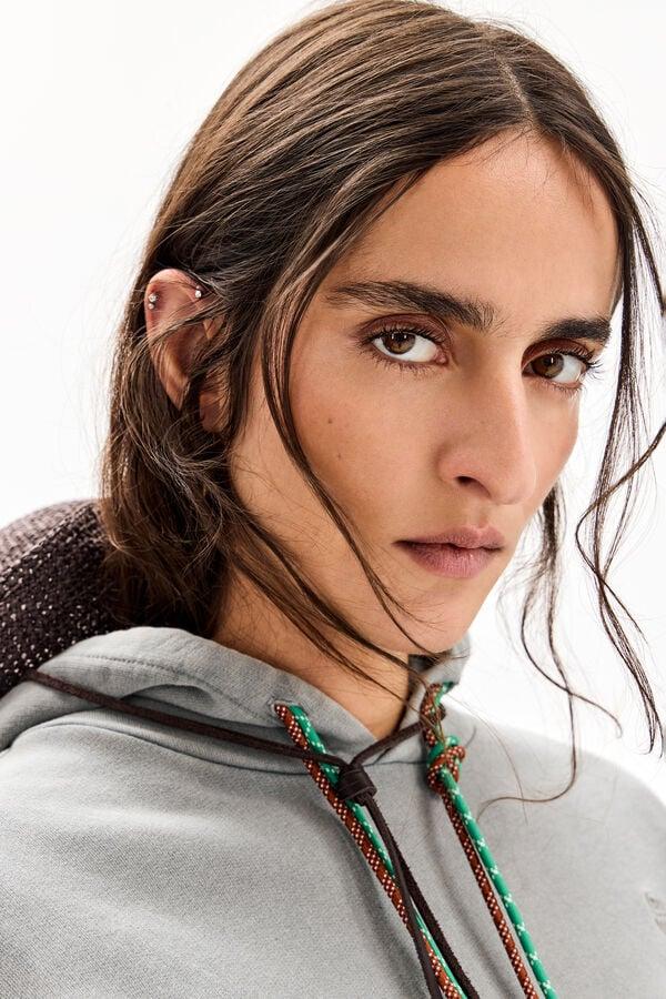 bimba & lola Sweatshirt logo poedergroen