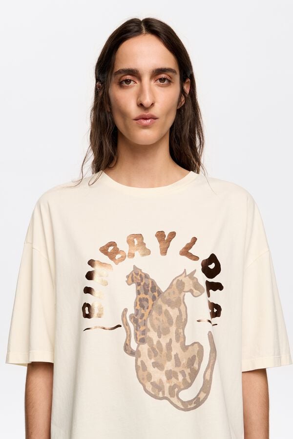 Bimba & Lola T-shirt Logo Witte