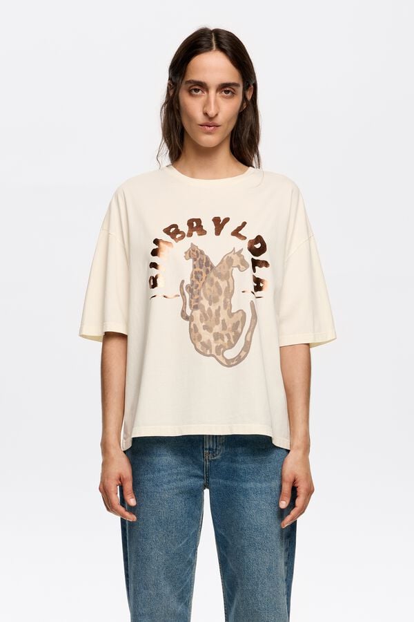 bimba & lola T-shirt logo witte