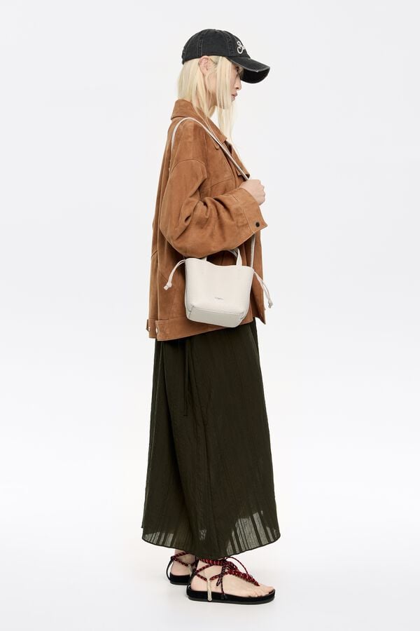 bimba & lola Tas Chihuahua mini leer gebroken wit