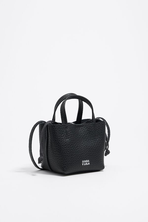 bimba & lola Tas Chihuahua mini leer zwart