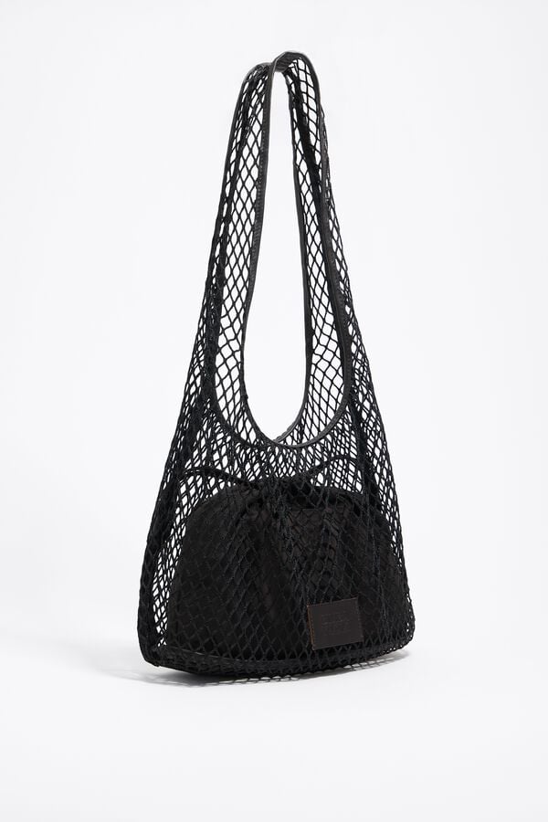 bimba & lola Tas Paper net zwart