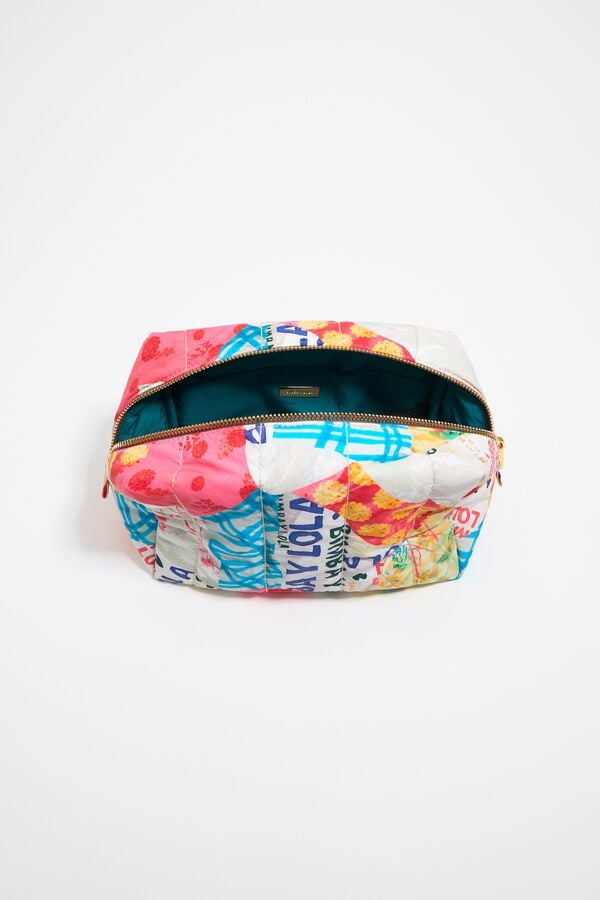 Bimba & Lola Toilettas Groot Nylon Patchwork Roze