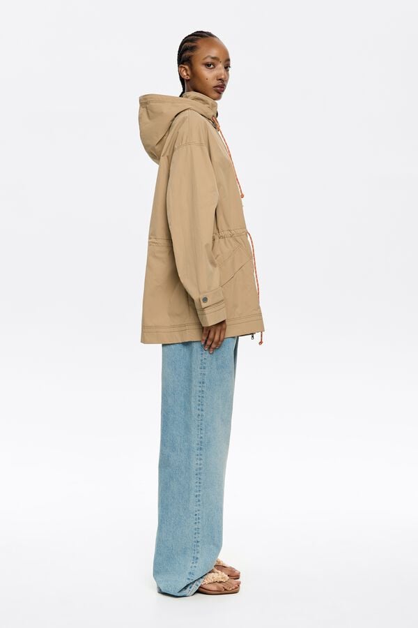 Bimba & Lola Trenchcoat A-lijn Kort Camel