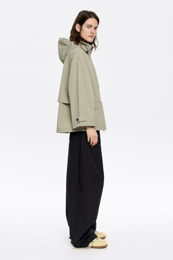 Bimba & Lola Trenchcoat A-lijn Licht Kaki
