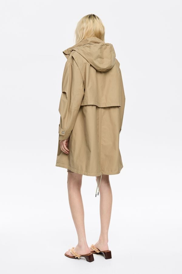 Bimba & Lola Trenchcoat A-lijn Licht Kaki