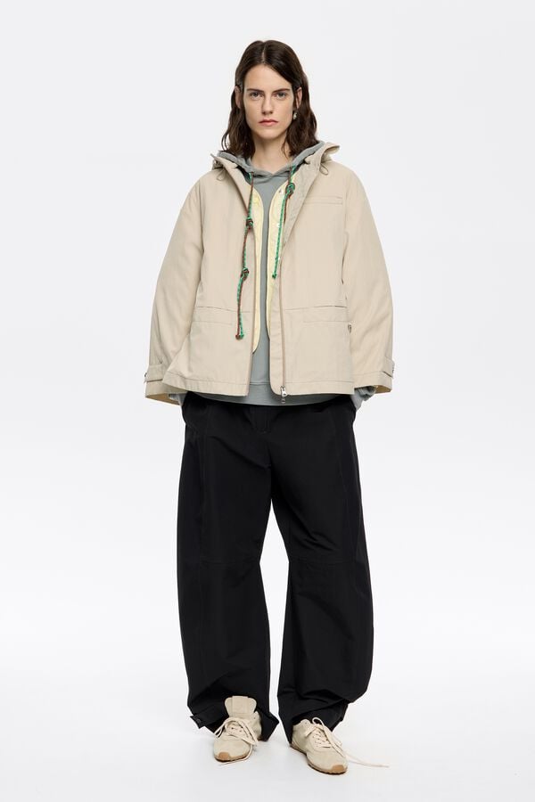 bimba & lola Trenchcoat A-lijn licht steen