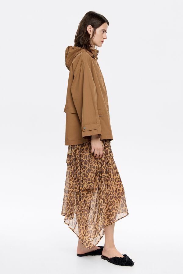 Bimba & Lola Trenchcoat A-lijn Lichtbruin