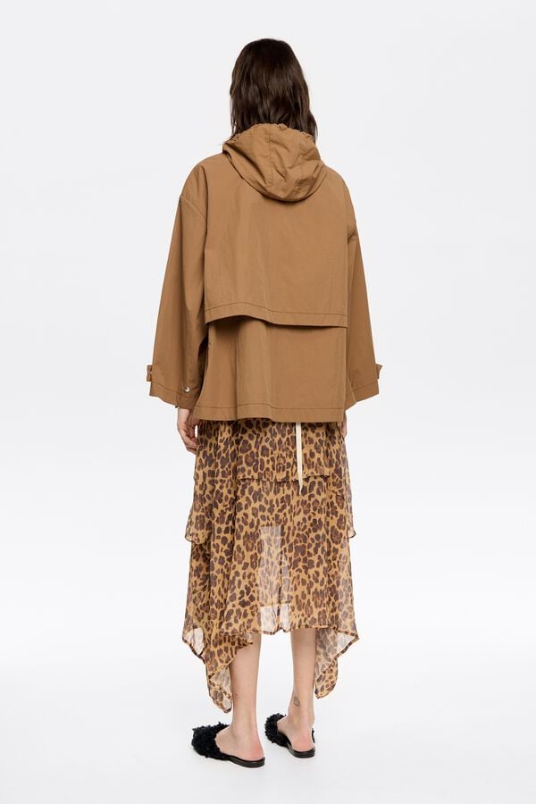Bimba & Lola Trenchcoat A-lijn Lichtbruin