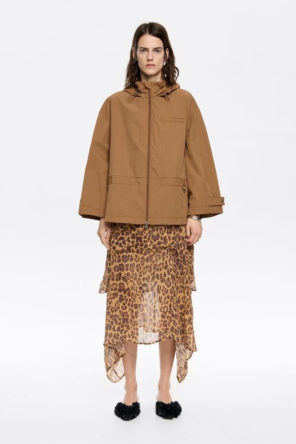 bimba & lola Trenchcoat A-lijn lichtbruin