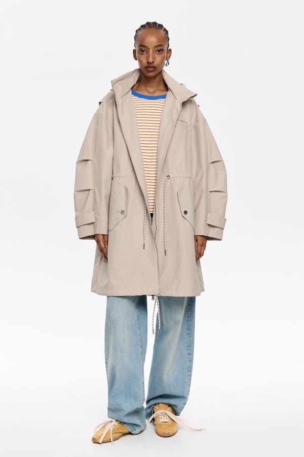 bimba & lola Trenchcoat A-lijn steen