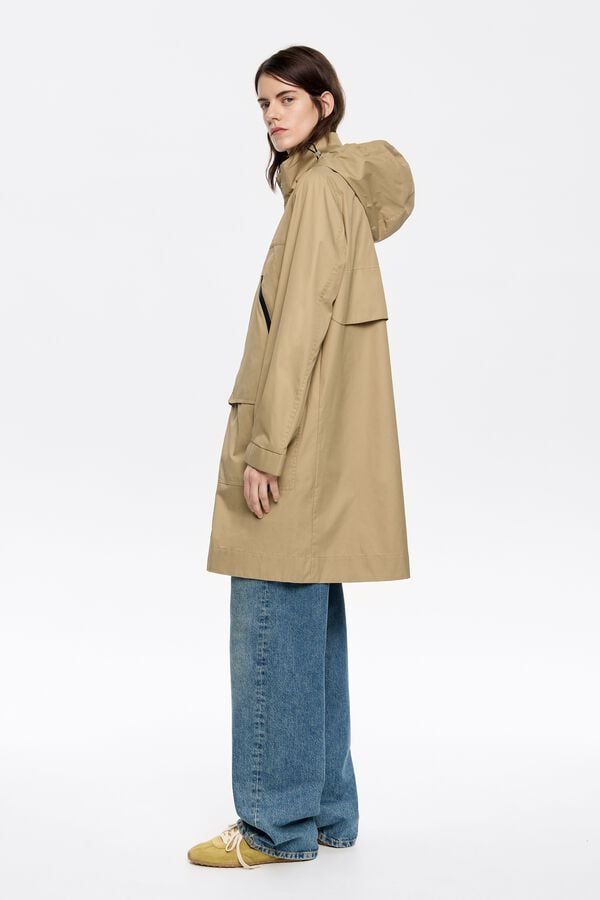 Bimba & Lola Trenchcoat Halflang Recht Camel