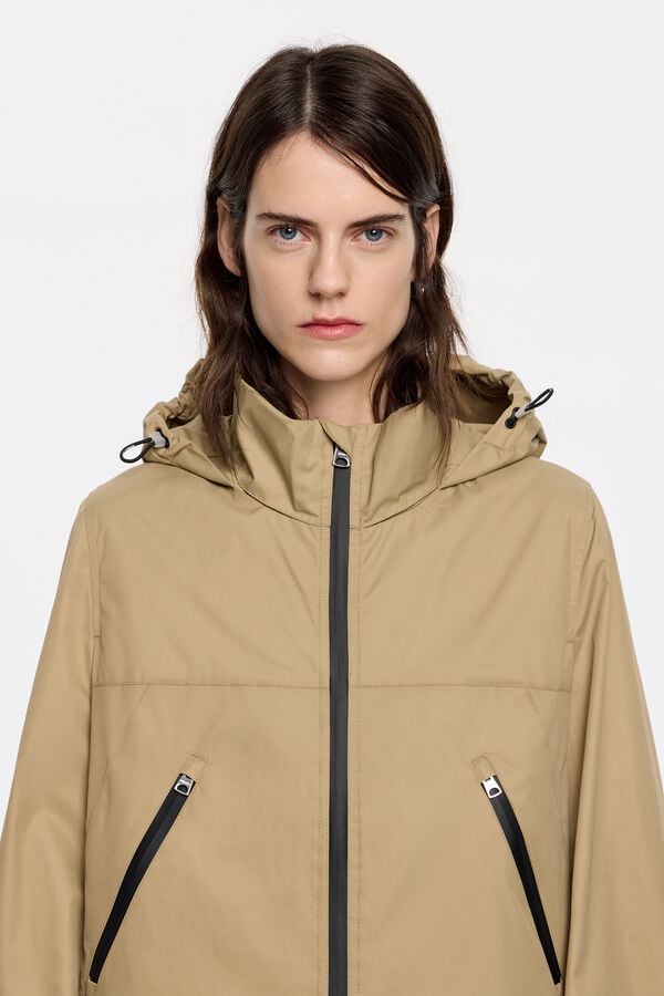 Bimba & Lola Trenchcoat Halflang Recht Camel