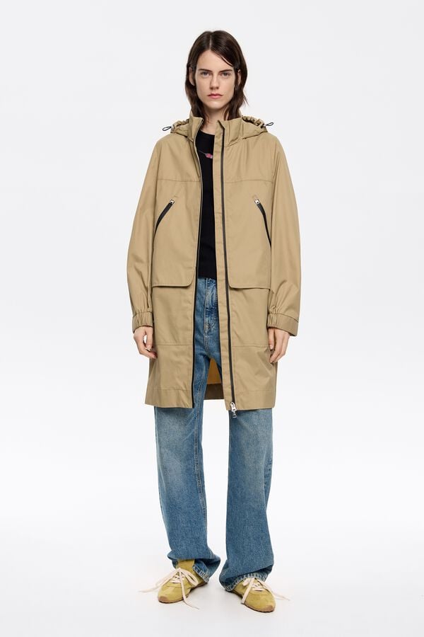 bimba & lola Trenchcoat halflang recht camel