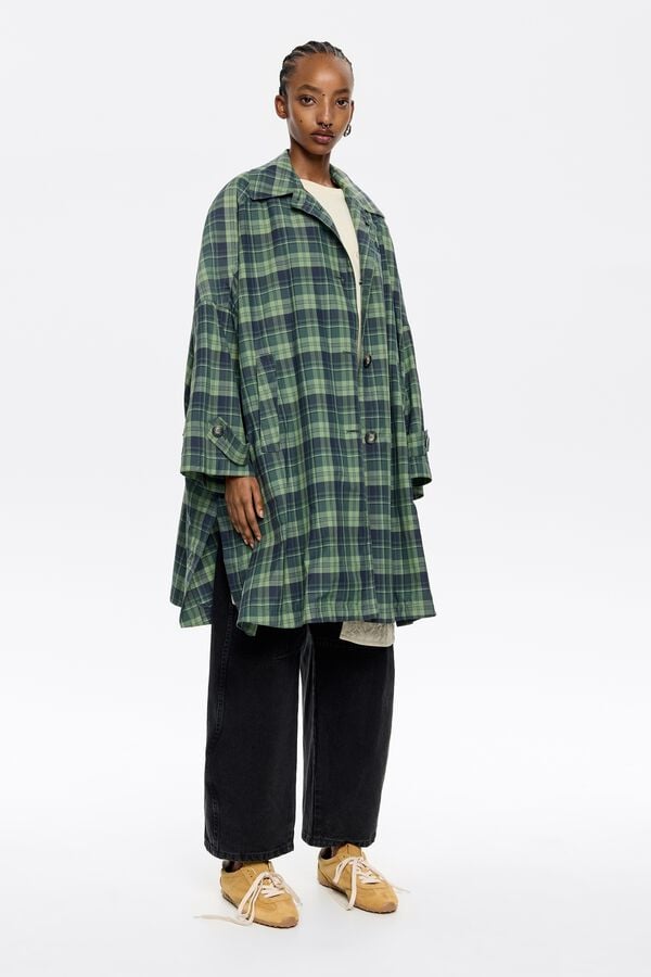 Bimba & Lola Trenchcoat Vest Ruiten Lichtgroen