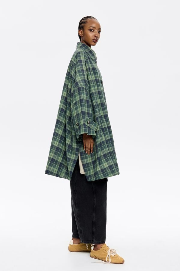 Bimba & Lola Trenchcoat Vest Ruiten Lichtgroen