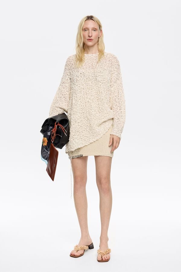 bimba & lola Trui opengewerkt ivoorwit