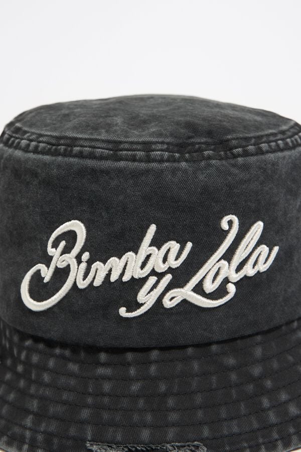 Bimba & Lola Vissershoedje Katoen Zwart