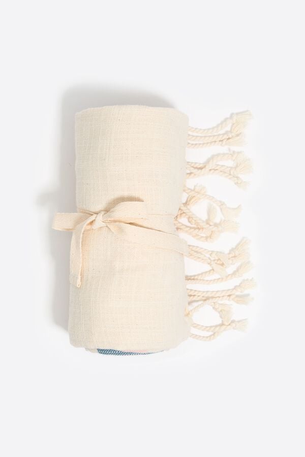 Bimba & Lola Handdoek Strepen Veelkleurig Marineblauw