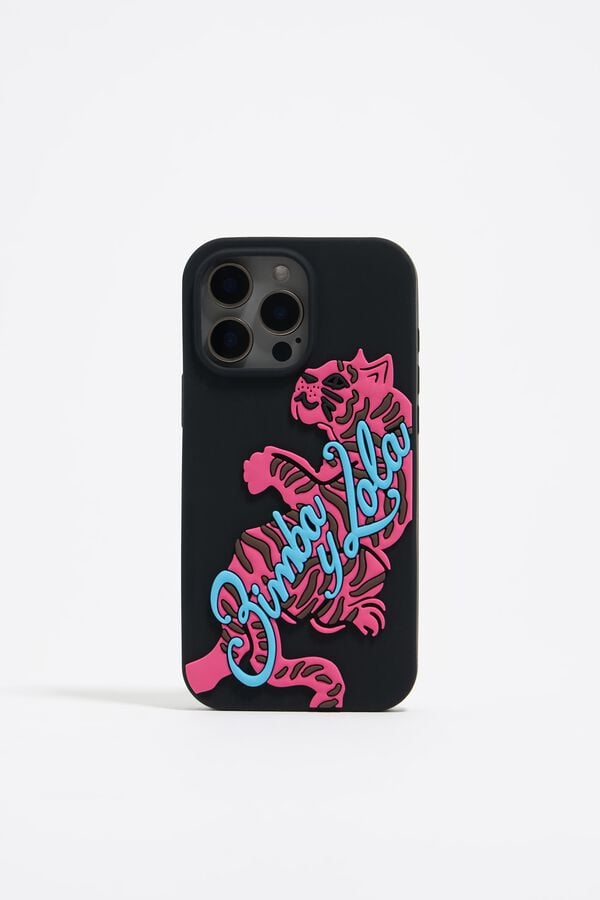 bimba & lola Hoesje iPhone 15 Pro Max silicone tijger