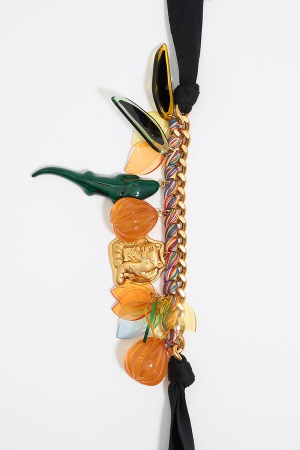 Bimba & Lola Ketting Schakels En Koord Veelkleurig Charms Jungle