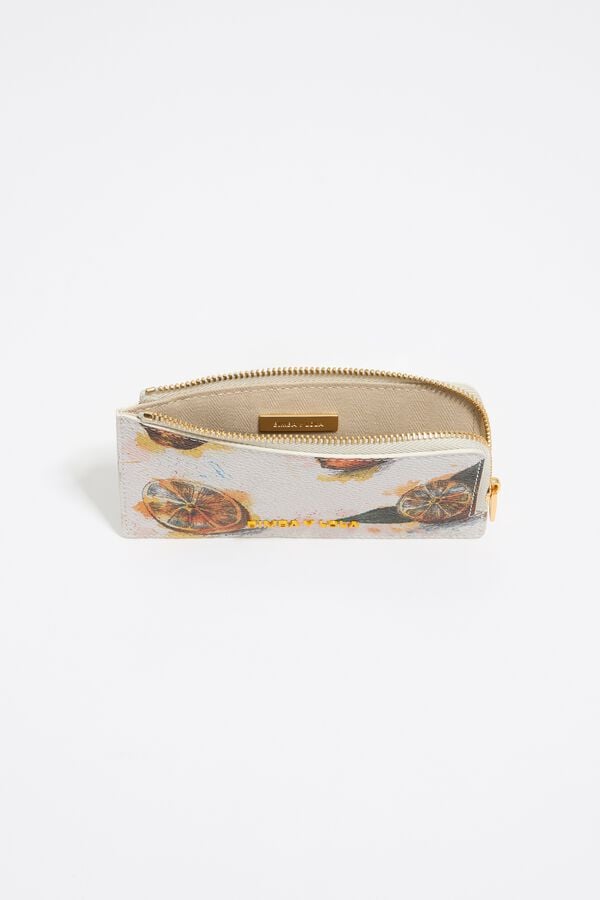 Bimba & Lola Pasjeshouder-beurs Kaviaarstructuur Lemons Ivoorwit