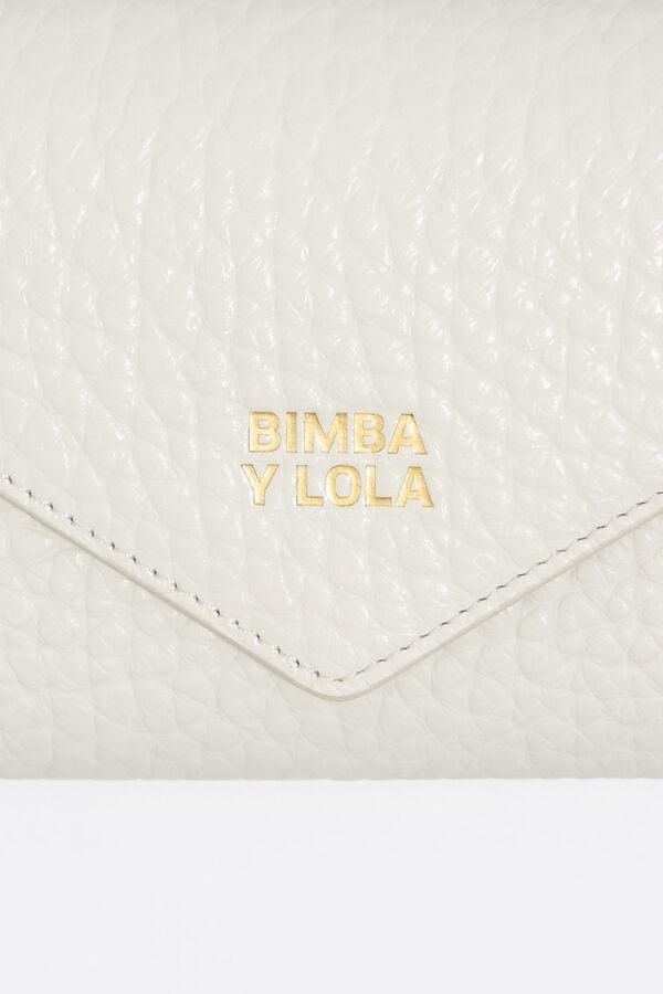 Bimba & Lola Portemonnee Continentaal Leer Gebroken Wit