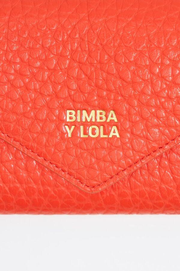 Bimba & Lola Portemonnee Continentaal Leer Koraalrood