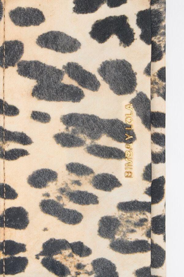 Bimba & Lola Portemonnee Dubbel Nylon Luipaard Naturel