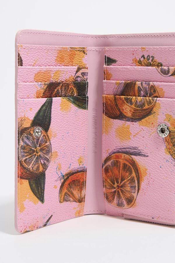 Bimba & Lola Portemonnee Kaviaarstructuur Lemons Roze