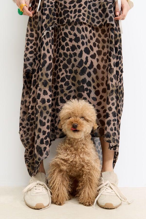 Bimba & Lola Rok Soepelvallend Onregelmatig Cheetah Kaki