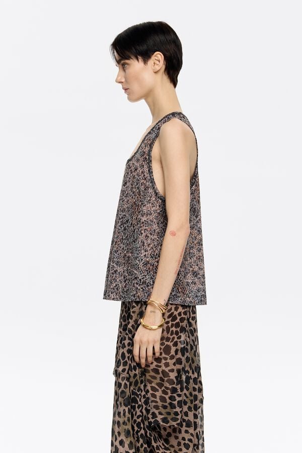 Bimba & Lola Rok Soepelvallend Onregelmatig Cheetah Kaki