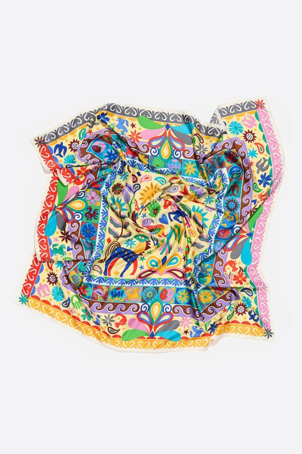 Bimba & Lola Sjaaltje Dieren En Bloemen Lijst Concentrisch