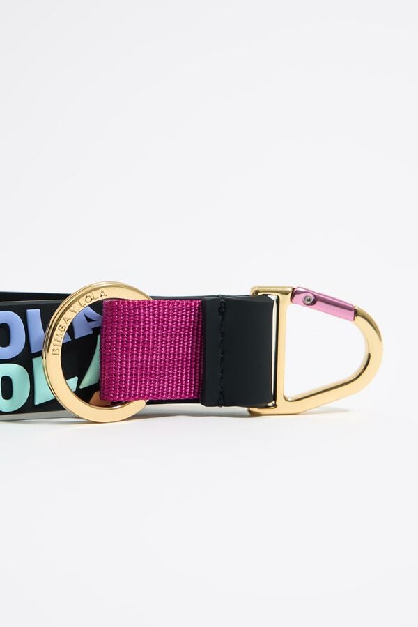 Bimba & Lola Sleutelhanger Siliconen Logo Veelkleurig