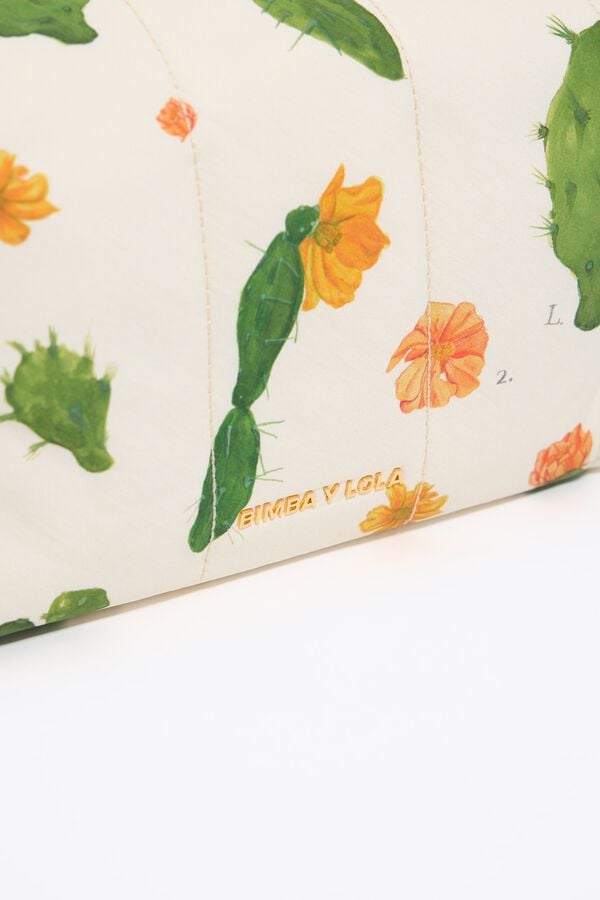 Bimba & Lola Toilettas Middelgroot Nylon Cactus Ivoorwit