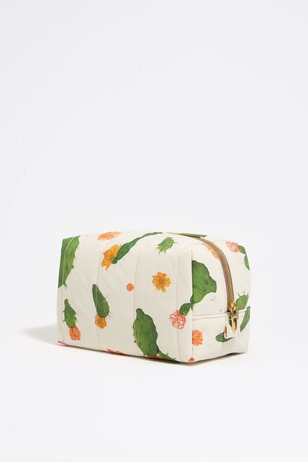 Bimba & Lola Toilettas Middelgroot Nylon Cactus Ivoorwit