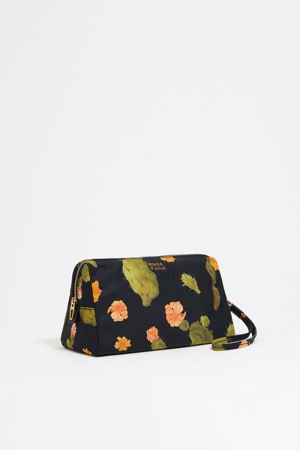 bimba & lola Toilettas middelgroot nylon Cactus zwart