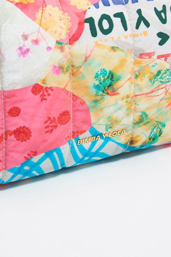 Bimba & Lola Toilettas Middelgroot Nylon Patchwork Roze