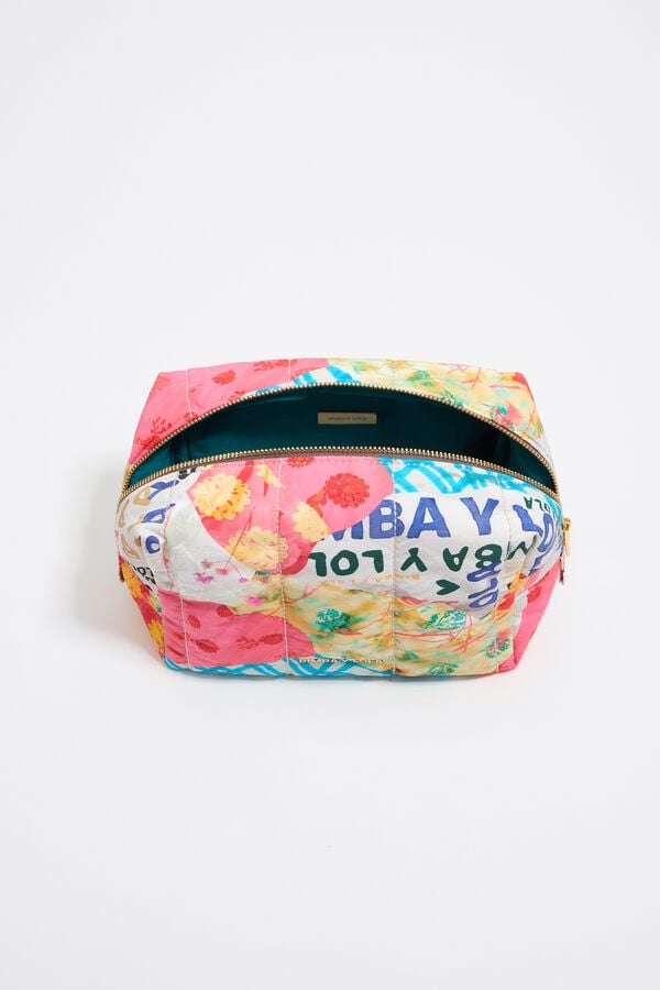 Bimba & Lola Toilettas Middelgroot Nylon Patchwork Roze