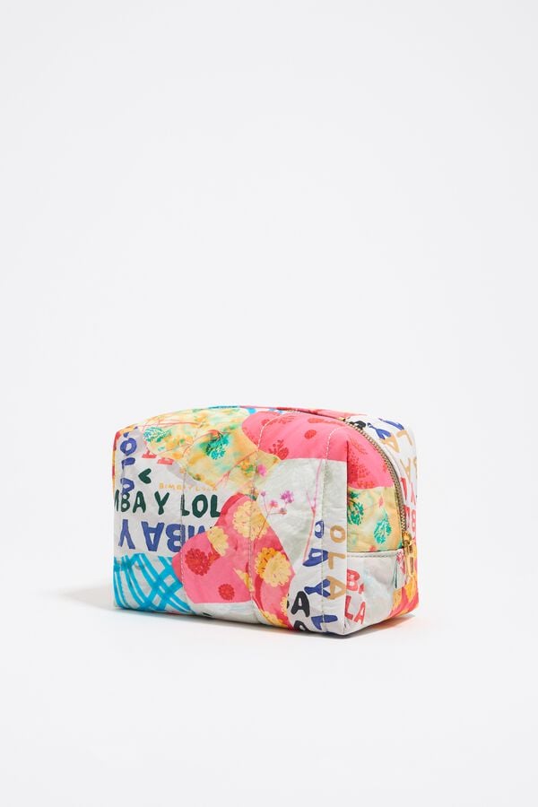 Bimba & Lola Toilettas Middelgroot Nylon Patchwork Roze